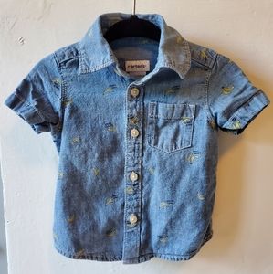 Carter's Banana Button Down Shirt
